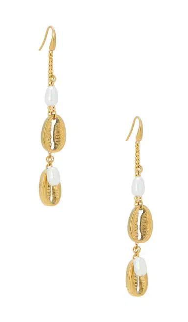petit moments Puka Drop Charm Earrings | Thumbnail 1 petit moments Puka Drop Charm Earrings | Thumbnail 1