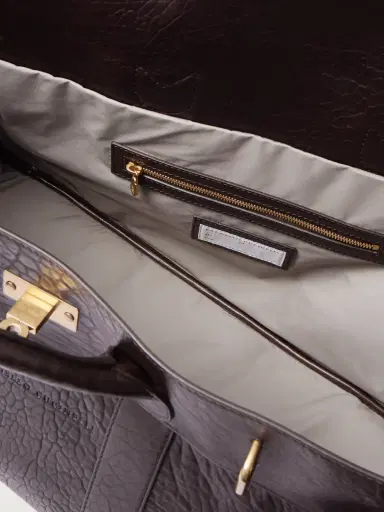 Brunello Cucinelli Panelled Full-Grain Leather Weekend Bag - Men | Thumbnail 5 Brunello Cucinelli Panelled Full-Grain Leather Weekend Bag - Men | Thumbnail 5