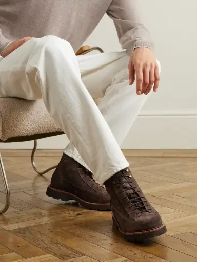 Brunello Cucinelli Suede Lace-Up Boots - Men | Thumbnail 2 Brunello Cucinelli Suede Lace-Up Boots - Men | Thumbnail 2