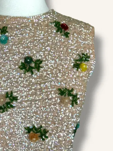 Jen Wonders Studio Sequin floral top | Thumbnail 11 Jen Wonders Studio Sequin floral top | Thumbnail 11