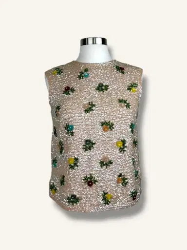 Jen Wonders Studio Sequin floral top | Thumbnail 9 Jen Wonders Studio Sequin floral top | Thumbnail 9