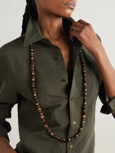 Saint Laurent Loulou Gold-tone Shell Necklace | Thumbnail 2 Saint Laurent Loulou Gold-tone Shell Necklace | Thumbnail 2