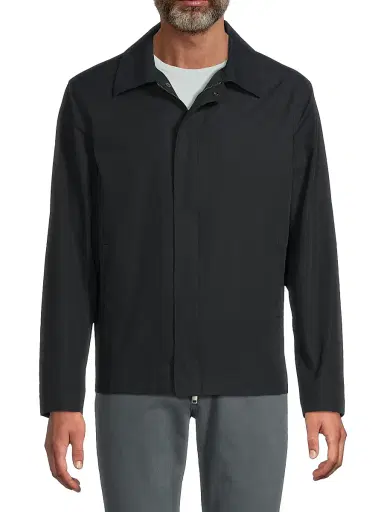 Vince Men's Cotton-Blend Shirt Jacket - Coastal | Thumbnail 3 Vince Men's Cotton-Blend Shirt Jacket - Coastal | Thumbnail 3