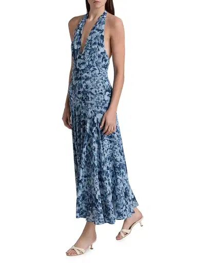 Reformation Women's Briony Halterneck Maxi Dress | Thumbnail 4 Reformation Women's Briony Halterneck Maxi Dress | Thumbnail 4