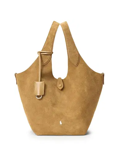 Polo Ralph Lauren Women's Play Suede Tote - Caramel | Thumbnail 1 Polo Ralph Lauren Women's Play Suede Tote - Caramel | Thumbnail 1