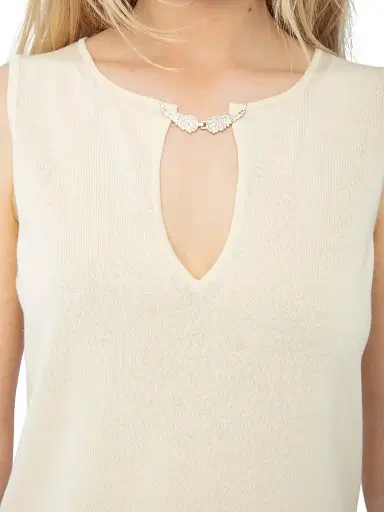 Zadig & Voltaire Women's Sayani Vico Embellished Keyhole Tank | Thumbnail 6 Zadig & Voltaire Women's Sayani Vico Embellished Keyhole Tank | Thumbnail 6