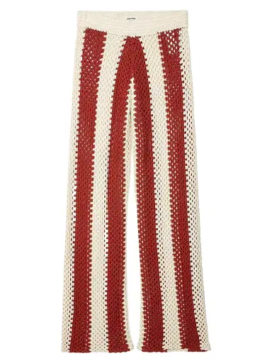 Zadig & Voltaire Women's Pia Knit Striped Cotton Pants | Thumbnail 1 Zadig & Voltaire Women's Pia Knit Striped Cotton Pants | Thumbnail 1