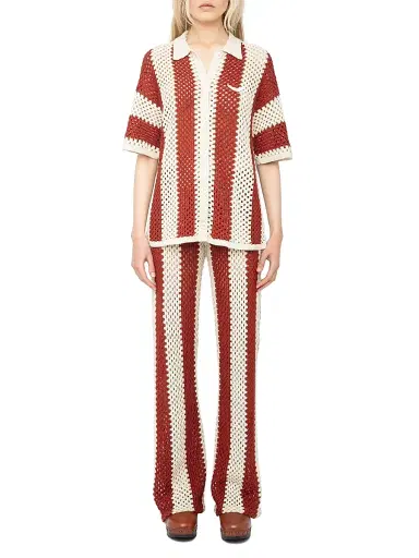Zadig & Voltaire Women's Ciara Knit Striped Cotton Cardigan - Judo - Size Small | Thumbnail 2 Zadig & Voltaire Women's Ciara Knit Striped Cotton Cardigan - Judo - Size Small | Thumbnail 2