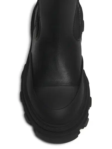 Ganni Women's Cleated Knee-High Chelsea Boots - Black | Thumbnail 4 Ganni Women's Cleated Knee-High Chelsea Boots - Black | Thumbnail 4