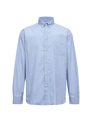 Moncler Men's Shirt in Oxford Cotton - Light Blue | Thumbnail 1 Moncler Men's Shirt in Oxford Cotton - Light Blue | Thumbnail 1
