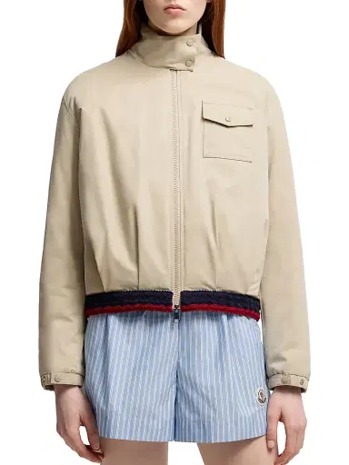 Moncler Women's Nideck Puffer Jacket - Gray Beige | Thumbnail 2 Moncler Women's Nideck Puffer Jacket - Gray Beige | Thumbnail 2