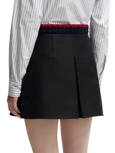 Moncler Women's Mini Skirt in Cotton Gabardine - Navy Blue | Thumbnail 3 Moncler Women's Mini Skirt in Cotton Gabardine - Navy Blue | Thumbnail 3