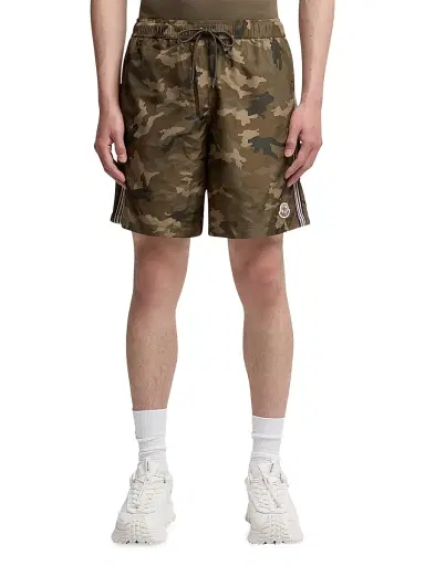 Moncler Men's Swim Trunks - Green Brown | Thumbnail 2 Moncler Men's Swim Trunks - Green Brown | Thumbnail 2