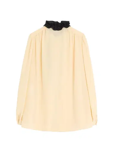 Valentino Garavani Women's Crepe De Chine Shirt - Birch Black | Thumbnail 2 Valentino Garavani Women's Crepe De Chine Shirt - Birch Black | Thumbnail 2