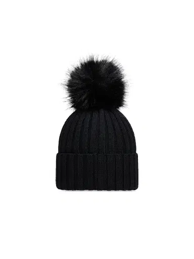Moncler Women's Beanie in Wool - Pink | Thumbnail 2 Moncler Women's Beanie in Wool - Pink | Thumbnail 2
