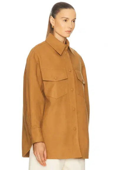 Stella McCartney Suede Overshirt | Thumbnail 3 Stella McCartney Suede Overshirt | Thumbnail 3