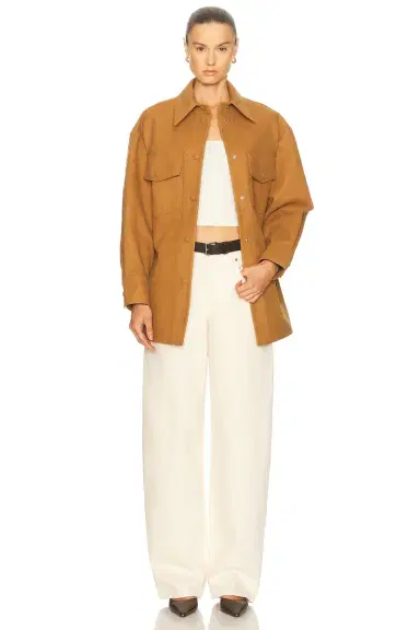 Stella McCartney Suede Overshirt | Thumbnail 5 Stella McCartney Suede Overshirt | Thumbnail 5