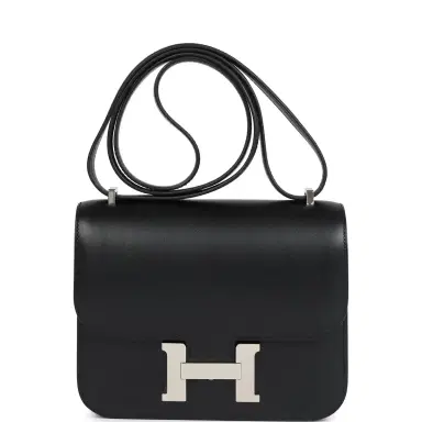 HERMÈS Hermes Constance 18 Black Tadelakt Palladium Hardware | Thumbnail 1 HERMÈS Hermes Constance 18 Black Tadelakt Palladium Hardware | Thumbnail 1