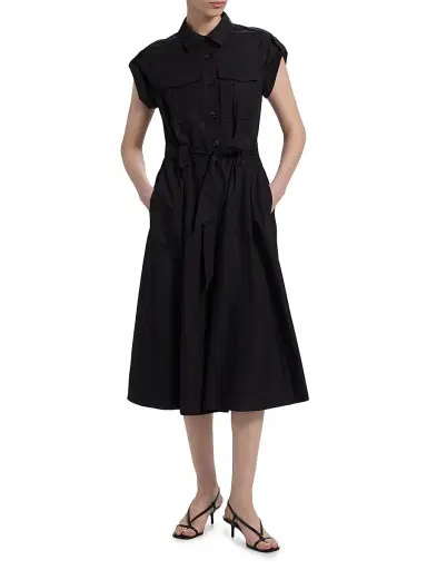 DEREK LAM 10 CROSBY Women's Kayla Belted Cotton Midi-Dress | Thumbnail 2 DEREK LAM 10 CROSBY Women's Kayla Belted Cotton Midi-Dress | Thumbnail 2