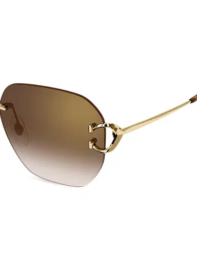 Cartier Men's C Décor 58MM 24k Gold-Plated Sunglasses - Gold | Thumbnail 3 Cartier Men's C Décor 58MM 24k Gold-Plated Sunglasses - Gold | Thumbnail 3