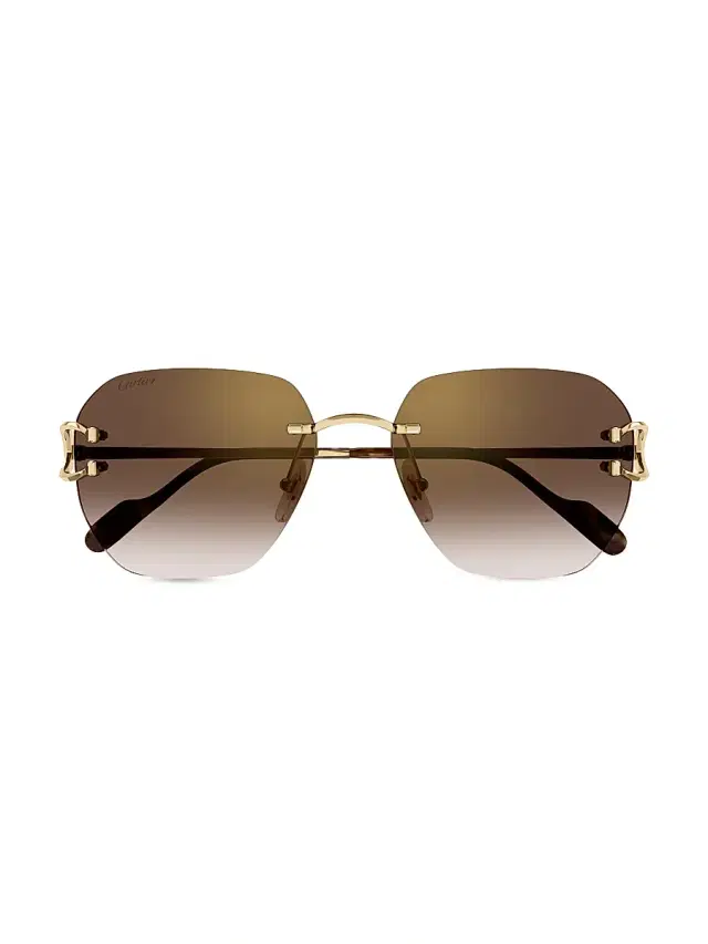 Men's C Décor 58MM 24k Gold-Plated Sunglasses - Gold Men's C Décor 58MM 24k Gold-Plated Sunglasses - Gold