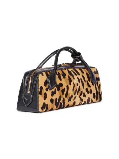 Alaïa Women's Teckel Leopard Suede Clutch - Brun Sepia | Thumbnail 4 Alaïa Women's Teckel Leopard Suede Clutch - Brun Sepia | Thumbnail 4