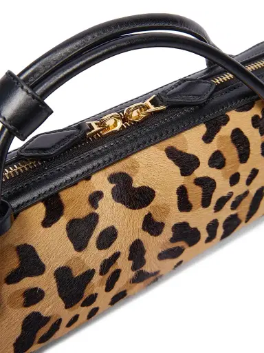 Alaïa Women's Teckel Leopard Suede Clutch - Brun Sepia | Thumbnail 5 Alaïa Women's Teckel Leopard Suede Clutch - Brun Sepia | Thumbnail 5