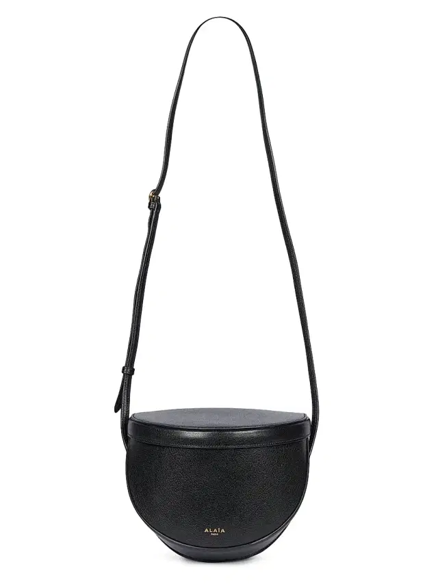 Women's Drum Leather Shoulder Bag - Noir Women's Drum Leather Shoulder Bag - Noir