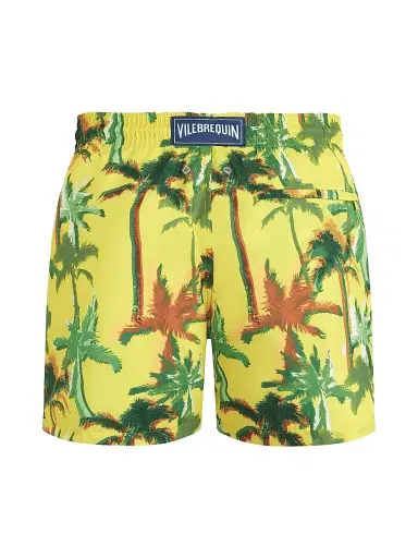 Vilebrequin Men's Palms Offset Swim Trunks - Soleil - Size XL | Thumbnail 2 Vilebrequin Men's Palms Offset Swim Trunks - Soleil - Size XL | Thumbnail 2