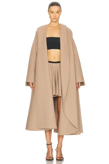 ALAÏA Hood Maxi Cape | Thumbnail 1 ALAÏA Hood Maxi Cape | Thumbnail 1