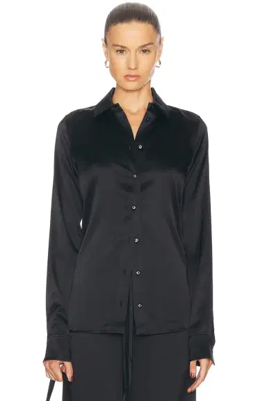 ÉTERNE Constance Button Down Shirt | Thumbnail 1 ÉTERNE Constance Button Down Shirt | Thumbnail 1