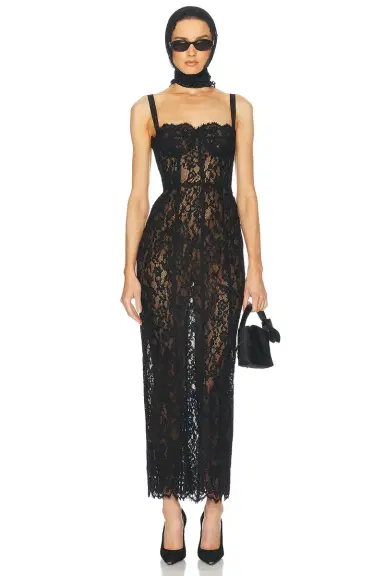 Helsa The Lace Column Dress | Thumbnail 1 Helsa The Lace Column Dress | Thumbnail 1
