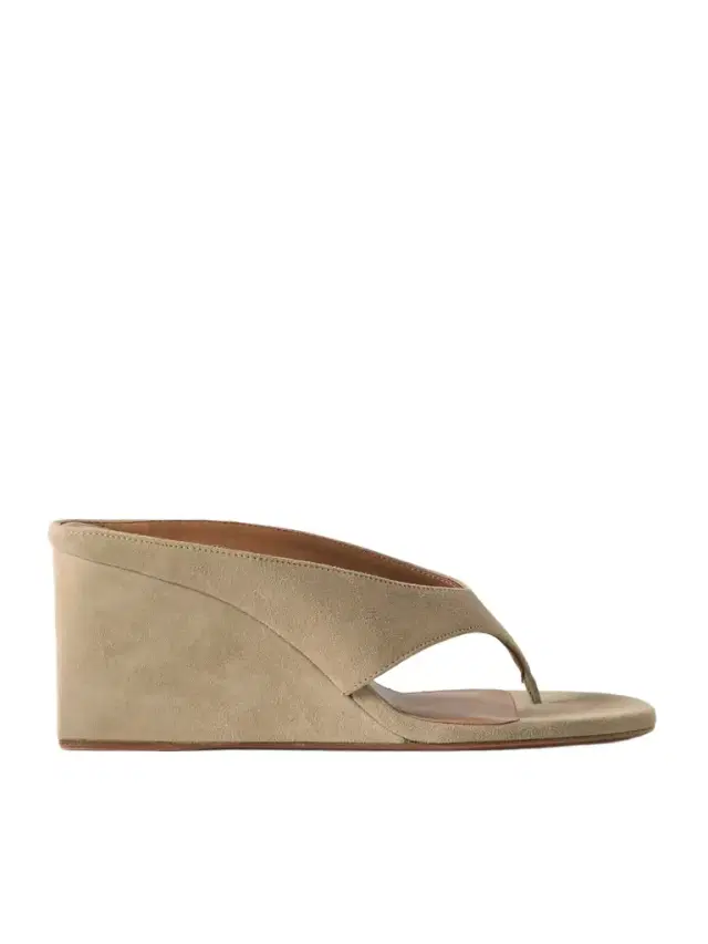 Alaïa Tong 75 Suede Wedge Sandals