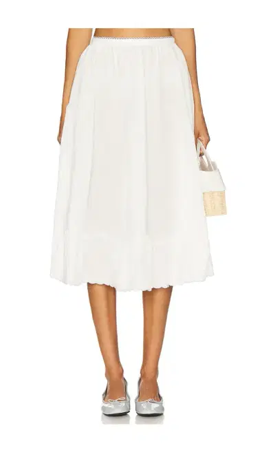 For Love & Lemons Tea Time Poplin Midi Skirt | Thumbnail 1 For Love & Lemons Tea Time Poplin Midi Skirt | Thumbnail 1
