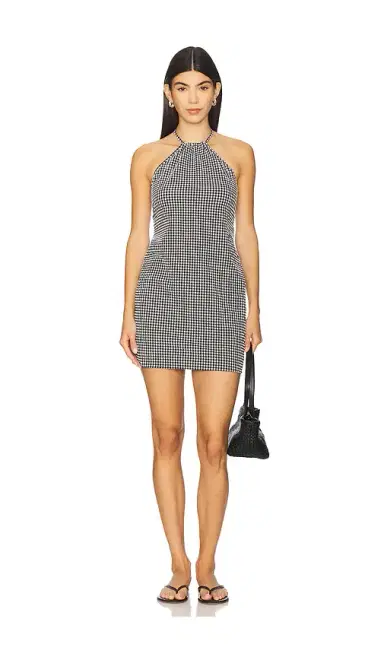 Hunza G Halter Neck Mini Dress | Thumbnail 1 Hunza G Halter Neck Mini Dress | Thumbnail 1