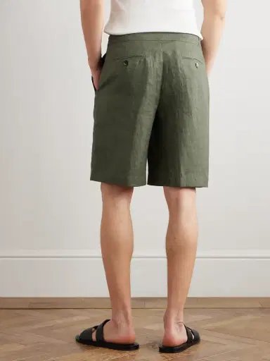Loro Piana Nolan Straight-Leg Linen Shorts - Men | Thumbnail 4 Loro Piana Nolan Straight-Leg Linen Shorts - Men | Thumbnail 4