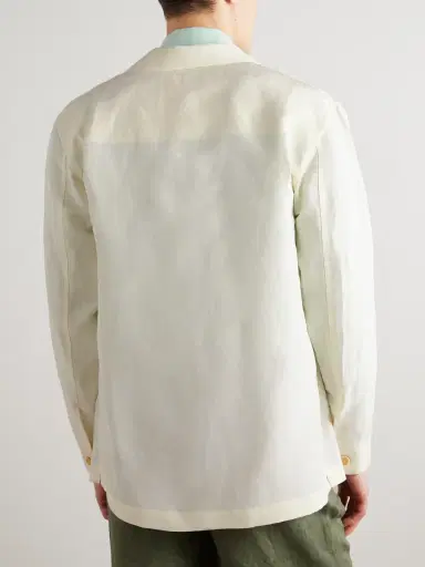 Loro Piana Joele Linen and Silk-Blend Overshirt - Men | Thumbnail 4 Loro Piana Joele Linen and Silk-Blend Overshirt - Men | Thumbnail 4