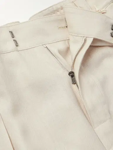 Loro Piana Reinga Wide-Leg Pleated Linen-Twill Bermuda Shorts - Men | Thumbnail 5 Loro Piana Reinga Wide-Leg Pleated Linen-Twill Bermuda Shorts - Men | Thumbnail 5