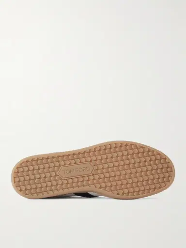 Tom Ford Archer Suede-Trimmed Leather Sneakers - Men | Thumbnail 3 Tom Ford Archer Suede-Trimmed Leather Sneakers - Men | Thumbnail 3