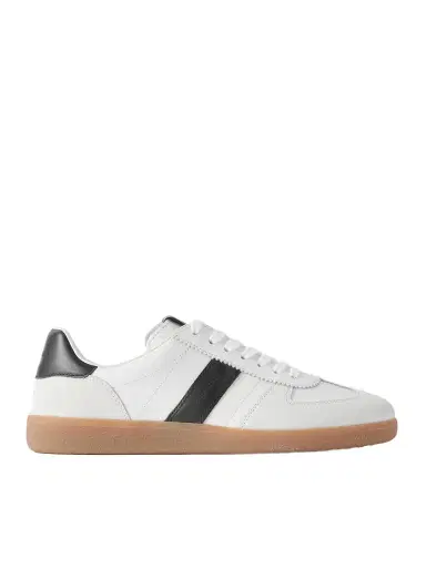 Tom Ford Archer Suede-Trimmed Leather Sneakers - Men | Thumbnail 1 Tom Ford Archer Suede-Trimmed Leather Sneakers - Men | Thumbnail 1