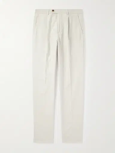 Brunello Cucinelli Straight-Leg Pleated Cotton-Corduroy Suit Trousers - Men | Thumbnail 2 Brunello Cucinelli Straight-Leg Pleated Cotton-Corduroy Suit Trousers - Men | Thumbnail 2