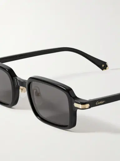 Cartier Eyewear Rectangular-Frame Acetate Sunglasses - Men | Thumbnail 3 Cartier Eyewear Rectangular-Frame Acetate Sunglasses - Men | Thumbnail 3