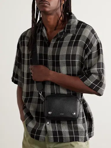 Loewe Pebble Full-Grain Leather Messenger Bag - Men | Thumbnail 2 Loewe Pebble Full-Grain Leather Messenger Bag - Men | Thumbnail 2
