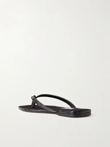TOTEME Croc-effect Leather Flip Flops | Thumbnail 3 TOTEME Croc-effect Leather Flip Flops | Thumbnail 3