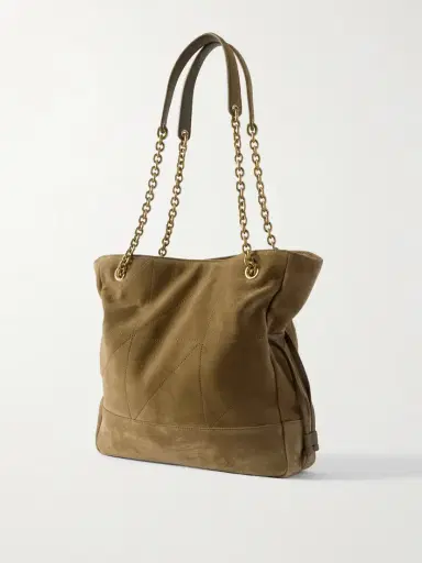 Saint Laurent Jamie Small Quilted Suede Shoulder Bag | Thumbnail 3 Saint Laurent Jamie Small Quilted Suede Shoulder Bag | Thumbnail 3