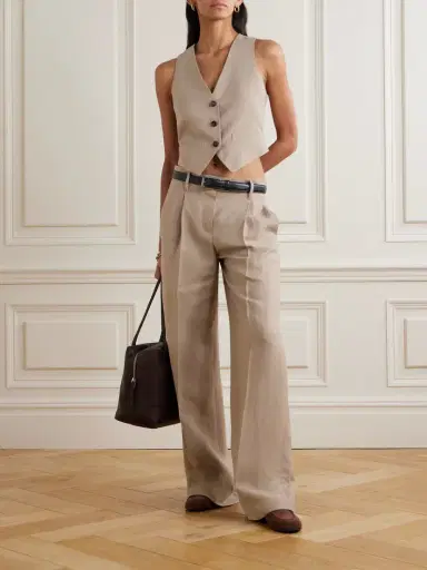 Brunello Cucinelli Bead-embellished Twill Vest | Thumbnail 2 Brunello Cucinelli Bead-embellished Twill Vest | Thumbnail 2