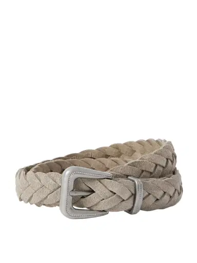 Brunello Cucinelli Cinta Woven Suede Belt | Thumbnail 1 Brunello Cucinelli Cinta Woven Suede Belt | Thumbnail 1