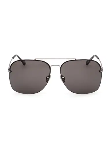 Tom Ford Men's Mackenzie 64MM Aviator Sunglasses - Shiny Smoke | Thumbnail 2 Tom Ford Men's Mackenzie 64MM Aviator Sunglasses - Shiny Smoke | Thumbnail 2