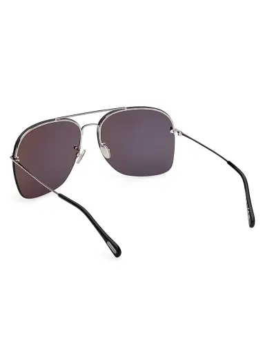 Tom Ford Men's Mackenzie 64MM Aviator Sunglasses - Shiny Smoke | Thumbnail 4 Tom Ford Men's Mackenzie 64MM Aviator Sunglasses - Shiny Smoke | Thumbnail 4