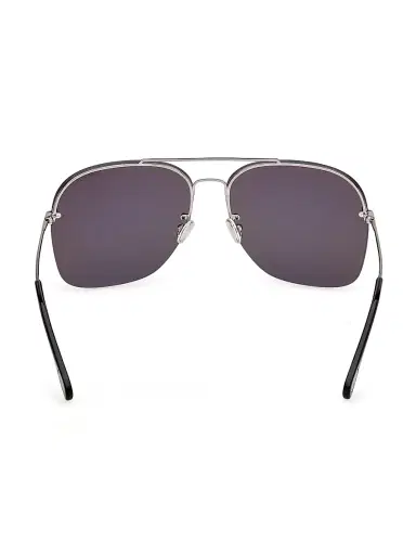 Tom Ford Men's Mackenzie 64MM Aviator Sunglasses - Shiny Smoke | Thumbnail 5 Tom Ford Men's Mackenzie 64MM Aviator Sunglasses - Shiny Smoke | Thumbnail 5